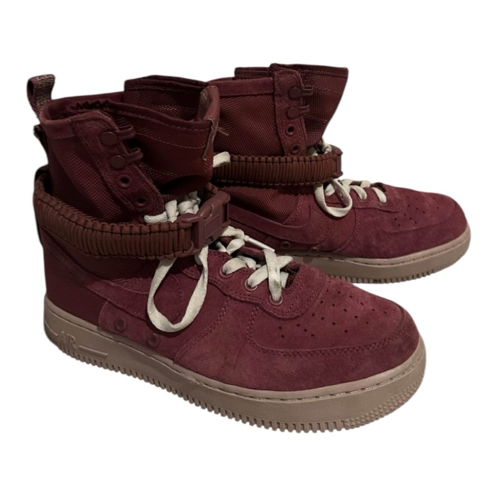 NIKE SF AIR FORCE 1 Women's Athletic Sneakers Vintage Wine Color Sz 10 Lace Up - Picture 5 of 13